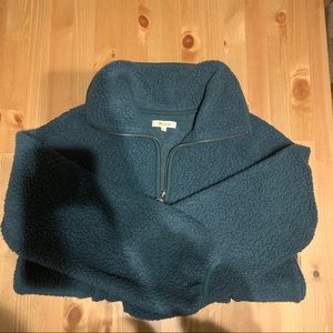 Madewell Polartec Fleece Half Zip Jacket Spruce